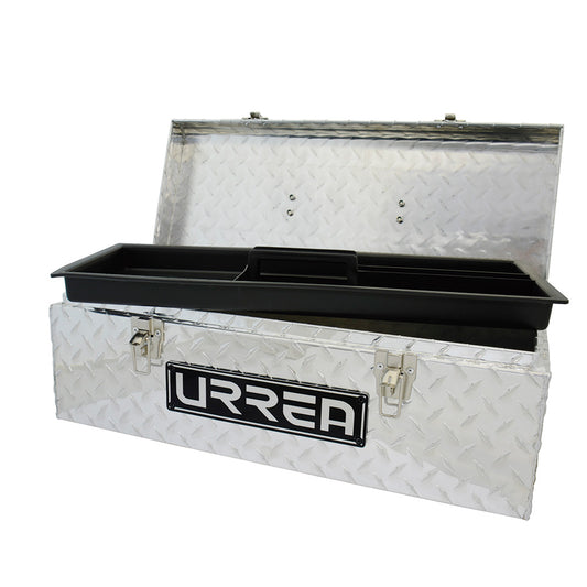 CAJA PORTAHERRAMIENTAS DE ALUMINIO 24" CON CHAROLA PLASTICA URREA ATB24