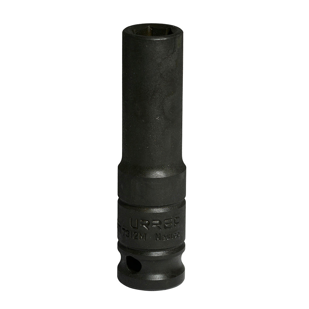 DADO IMPACTO 1/2" LARGO METRICO 6 PUNTAS 12MM URREA 7312M