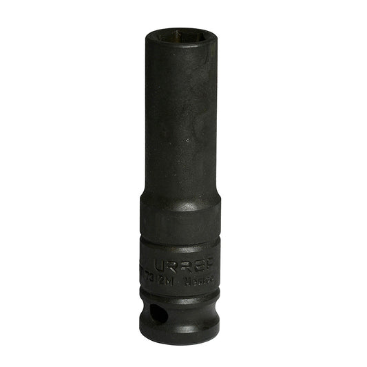 DADO IMPACTO 1/2" LARGO METRICO 6 PUNTAS 12MM URREA 7312M