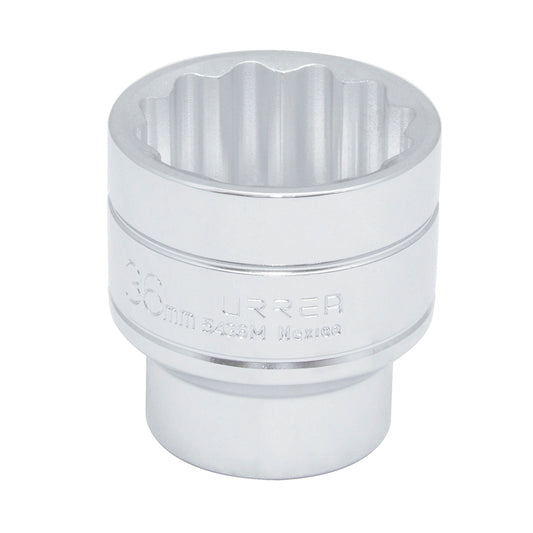 DADO 1/2" METRICO 12 PUNTAS 36MM URREA 5436M