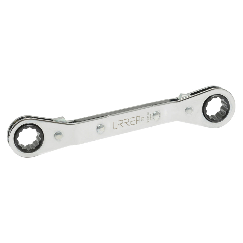 LLAVE CORONA MATRACA ACODADA 1/2X9/16 URREA 1183