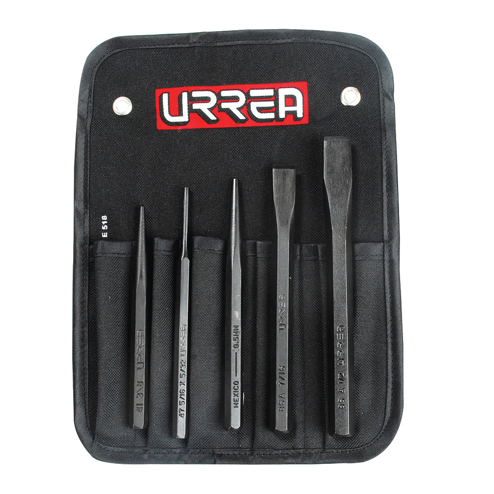 JUEGO 5 PIEZA PUNT, CINC, BOTADOR URREA No.4