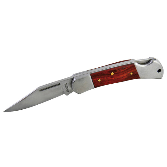 NAVAJA ABATIBLE DE 1 HOJA MANGO DE MADERA SURTEK 120561