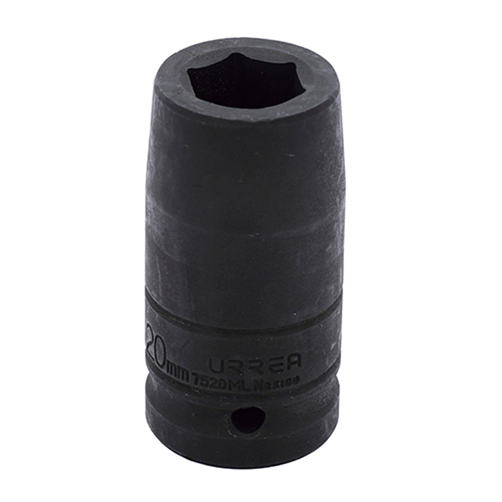 DADO IMPACTO LARGO 3/4" METRICO 6 PUNTAS 20MM URREA 7520ML
