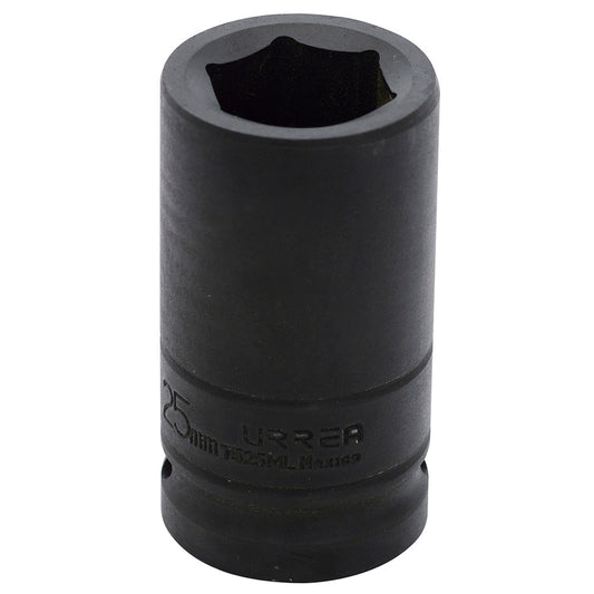 DADO IMPACTO LARGO 3/4" METRICO 6 PUNTAS 25MM URREA 7525ML