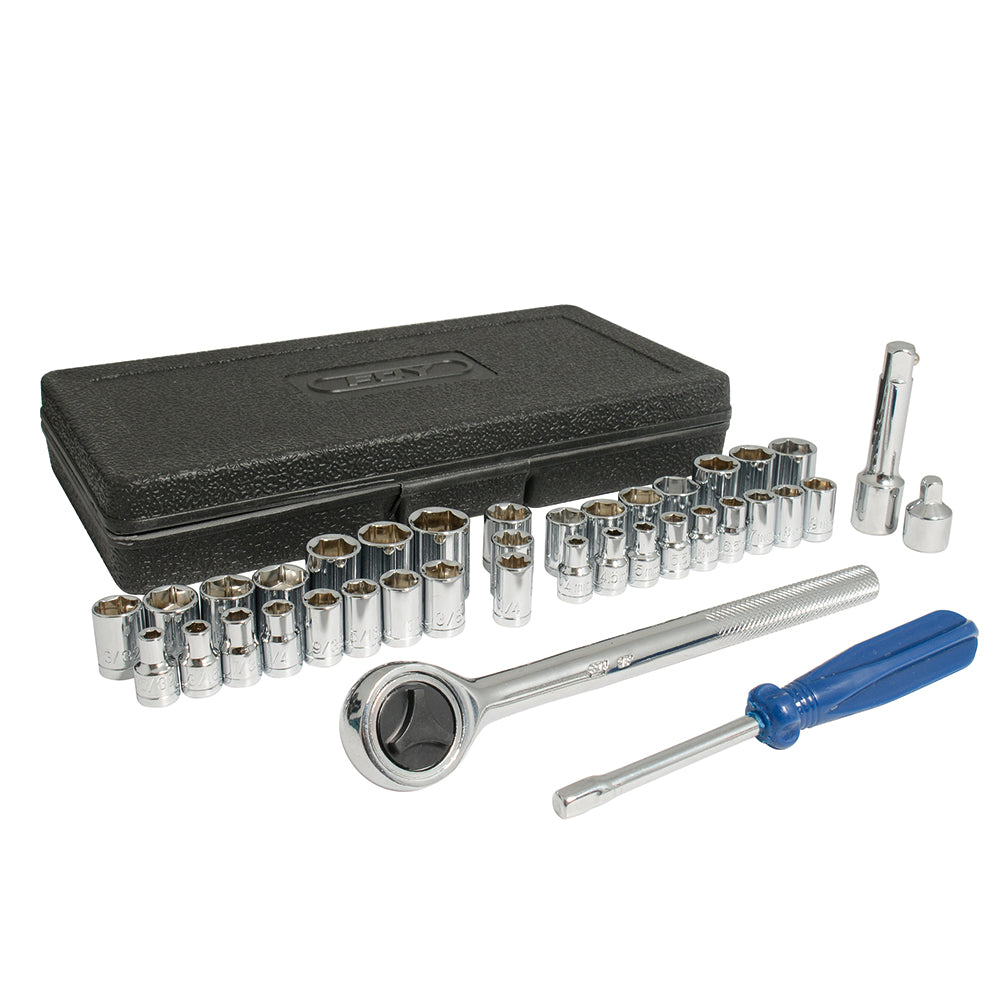 DADOS Y ACCESORIOS 3/8" (JUEGO 40PZ) SURTEK 144006