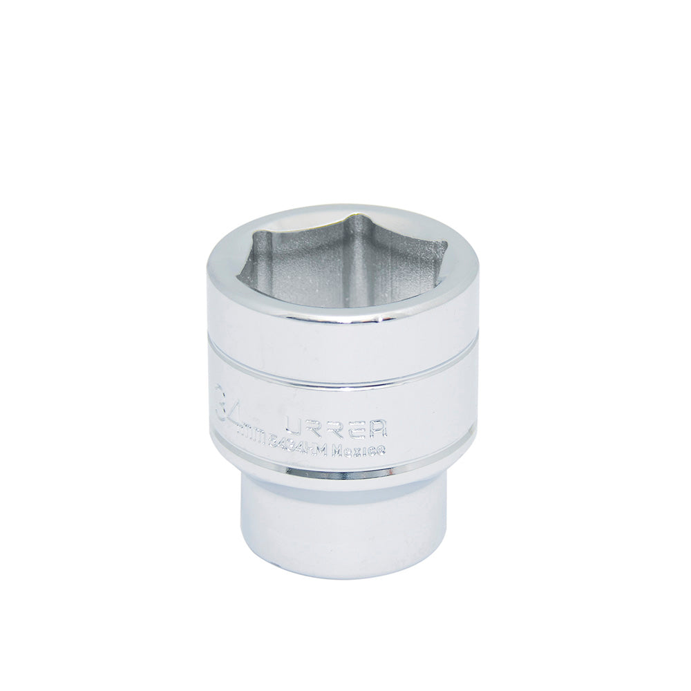 DADO 1/2" METRICO 6 PUNTAS 34MM URREA5434HM