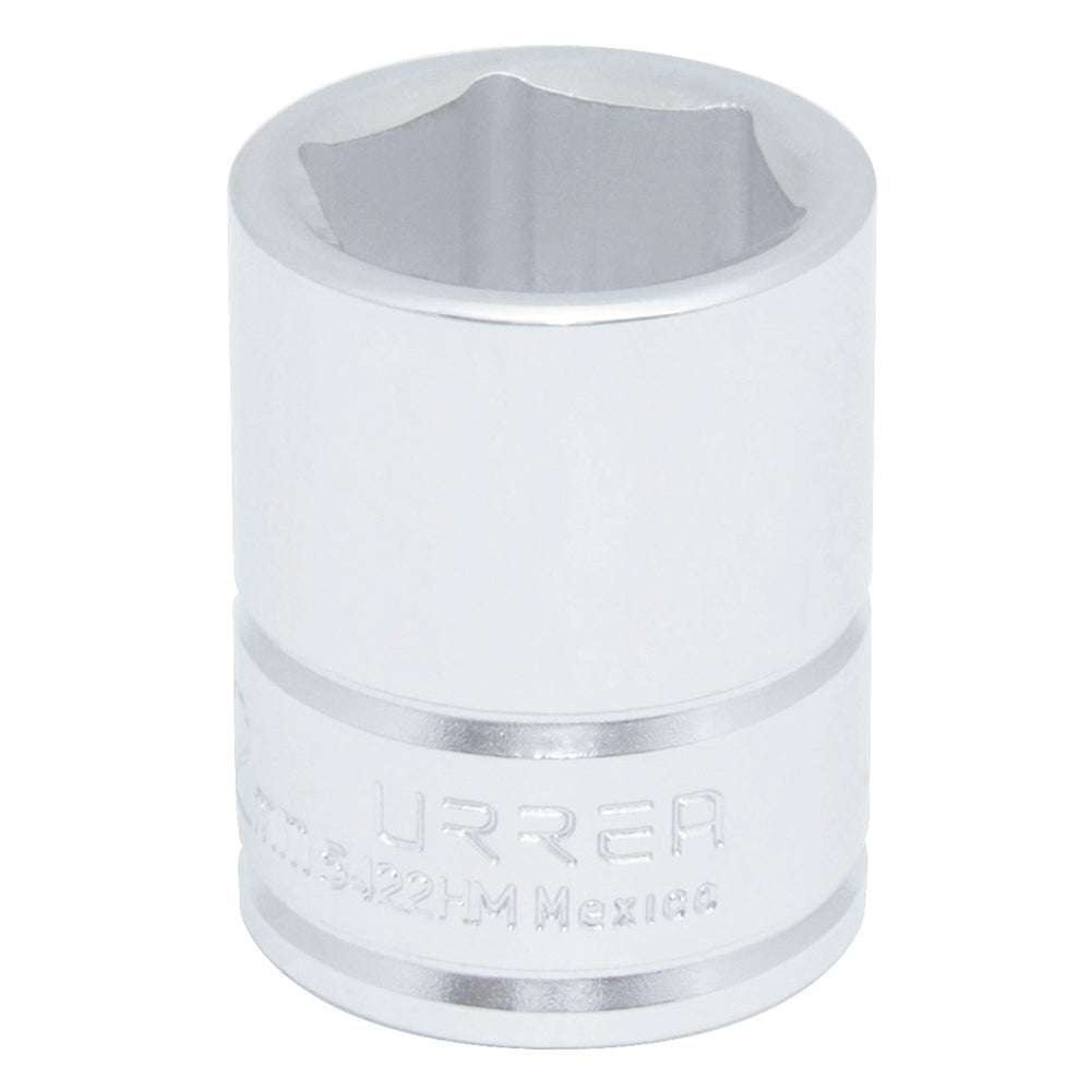 DADO 1/2" METRICO 6 PUNTAS 22MM URREA 5422HM