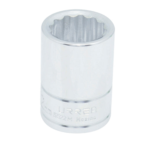 DADO 3/4" METRICO 12 PUNTAS 22MM URREA 5522M