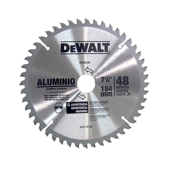 SIERRA CIRCULAR 7-1/4 X 48D USO GENERAL DEWALT DW03200