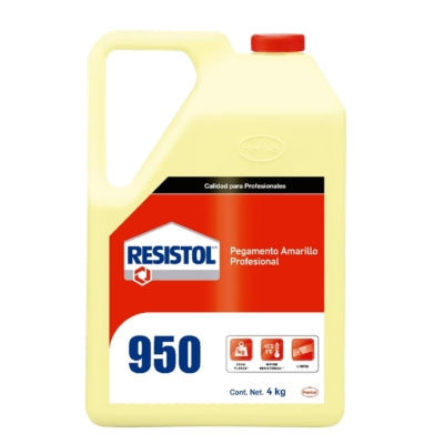 ADHESIVO RESISTOL 950 AMARILLO CARPINTERO 4KGS