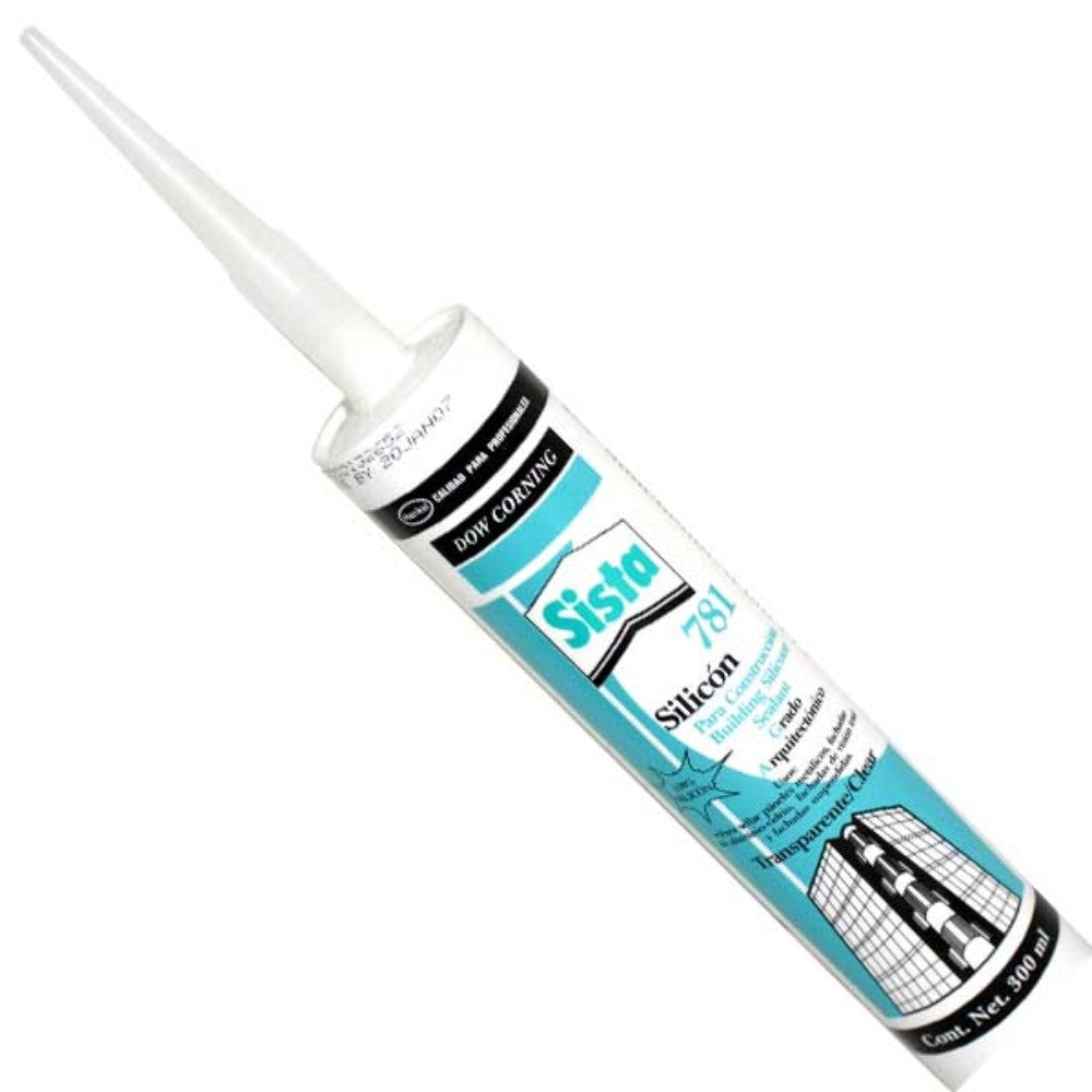 SILICON ESTRUCTURAL TRANSPARENTE 300ML DOW CORNING SISTA 781