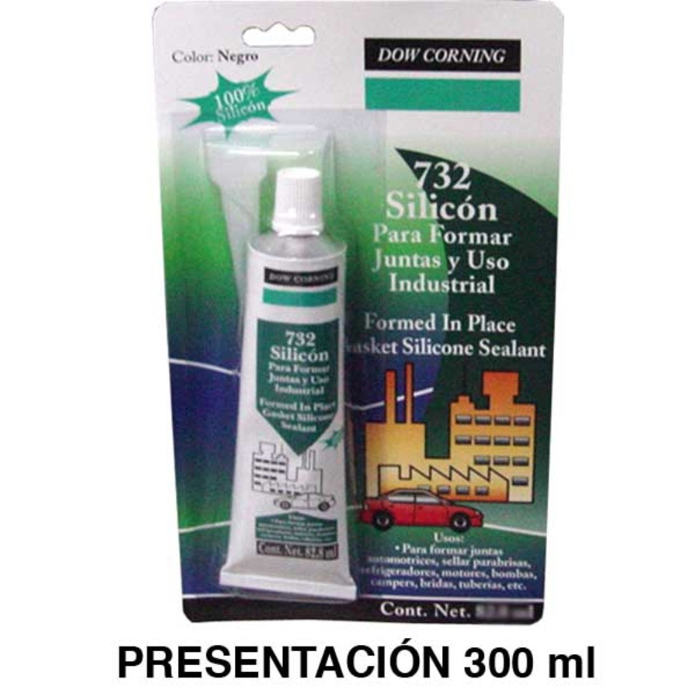 SILICON CONSTRUCCION NEGRO 300ML (ACETICO) DOW CORNING SISTA 781