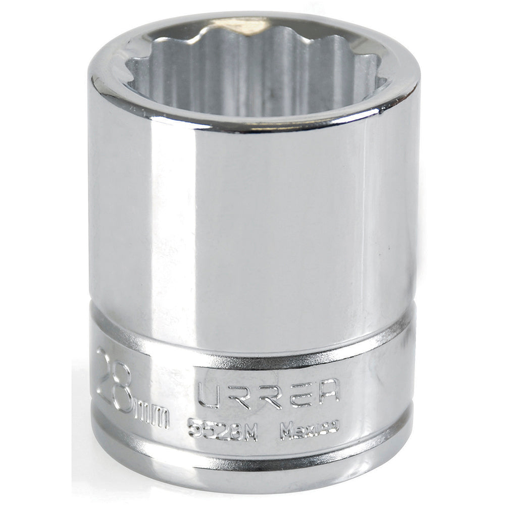 DADO 3/4" METRICO 12 PUNTAS 28MM URREA 5528M
