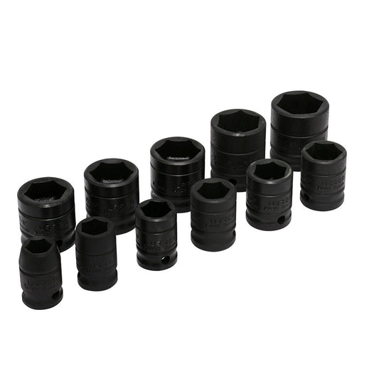 DADOS IMPACTO 1/2" (JUEGO 11PZ) 1/2 - 1-1/8" 6 PUNTAS URREA 74102