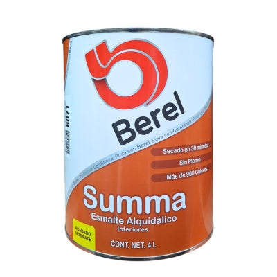 ESMALTE SIN. SUMMA NEGRO MATE 674 4 LT 000674-5