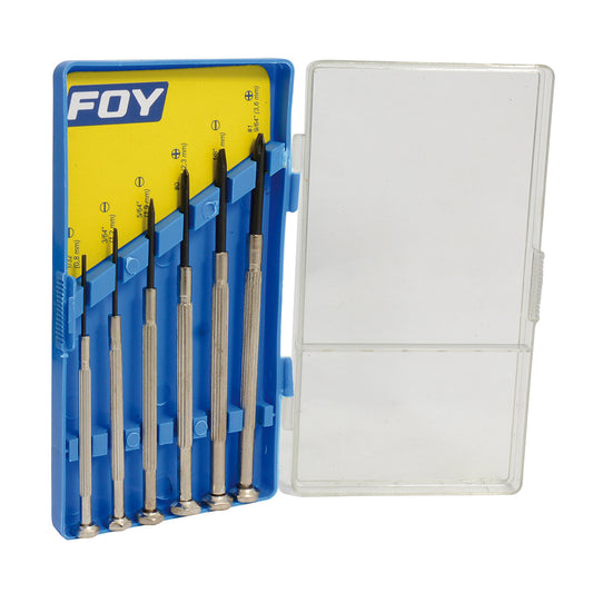 DESTORNILLADORES (JUEGO 6PZ) DE PRECISION FOY TOOLS 141616