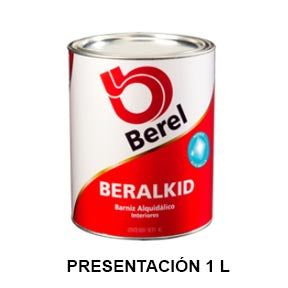 BARNIZ ENTINTABLE CAOBA 1440 BERALKID  1LT