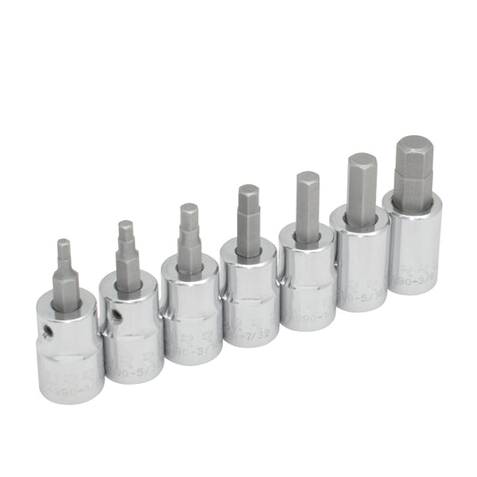 DADOS 3/8"� PUNTA HEXAGONAL (JUEGO 7PZ) 1/8 - 3/8" URREA 49907