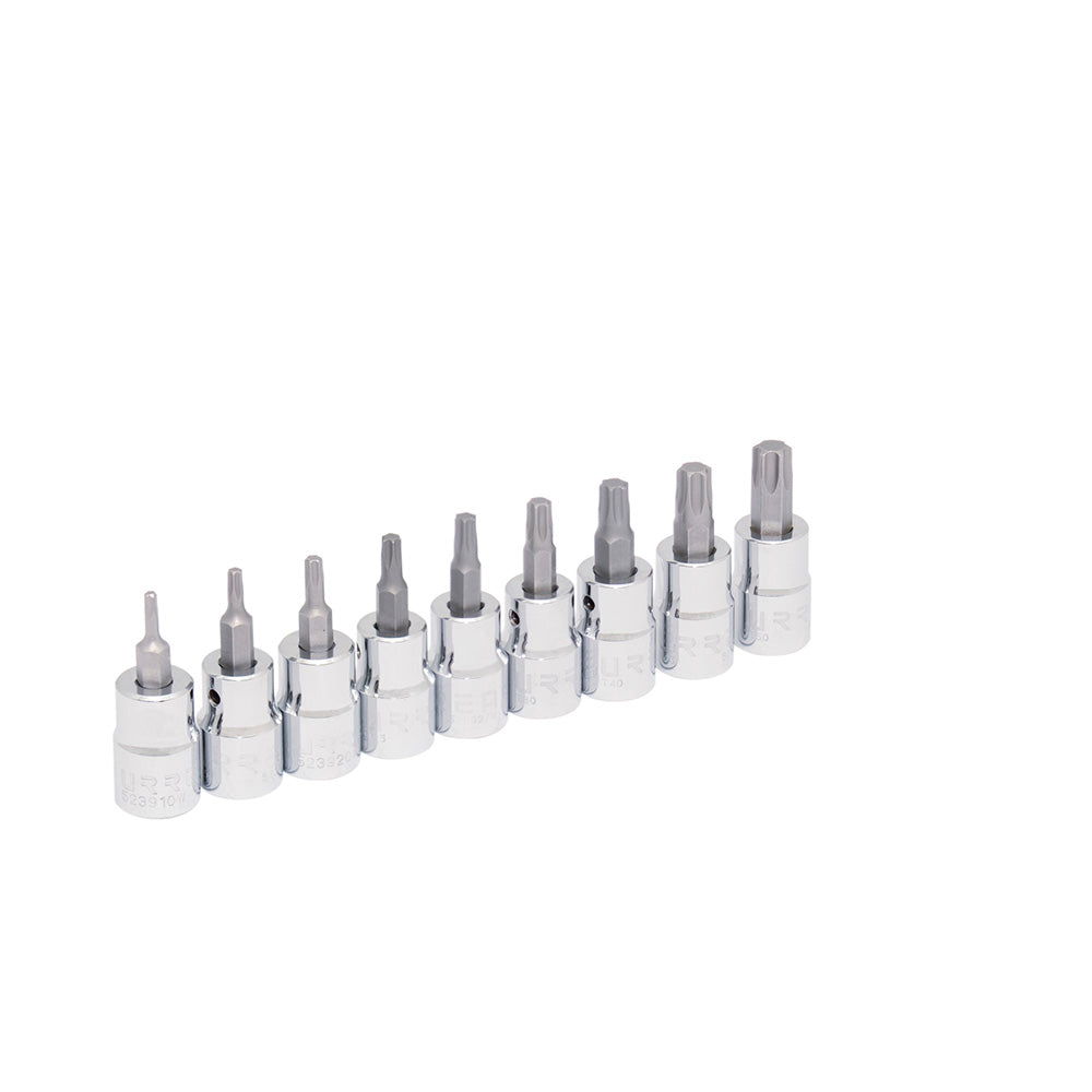 JUEGO DADOS 3/8 TORX 9PZ URREA 5239C