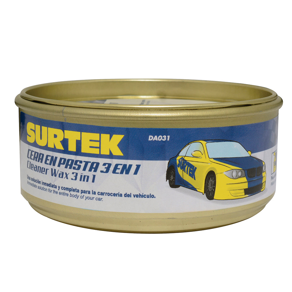 CERA EN PASTA 3 EN 1 (PULE, ABRILLANTA Y ENCERA) 340 GR SURTEK DA031