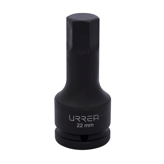 DADO IMPACTO 3/4" METRICO PUNTA HEXAGONAL 22MM URREA 759022M