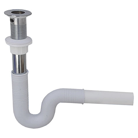 CESPOL COMPLETO RIGIDO PARA LAVABO ARO CROMADO (TRAMPA) ALBATROS 001-3