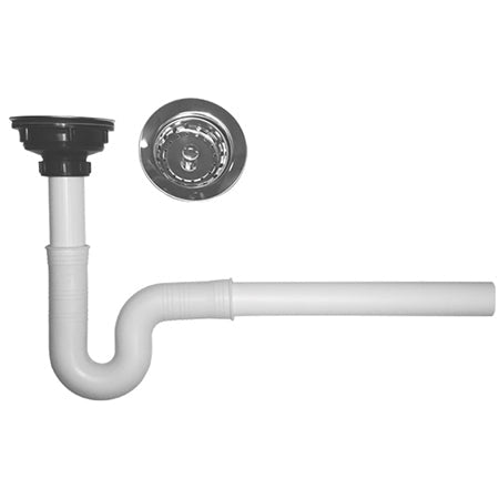 CESPOL COMPLETO RIGIDO CON CONTRA-CANASTA ACERO INOX (TRAMPA) ALBATROS 001-20