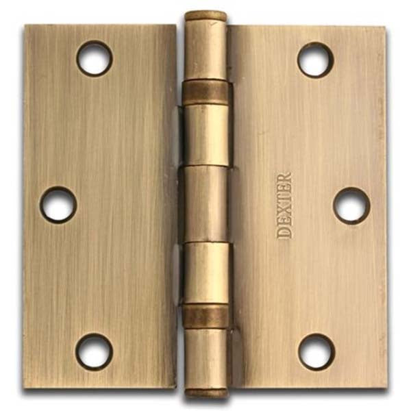 BISAGRA ARQ LATON ANTIGUO 3'' X 3'' (C/BALERO) (PUERTA 40kg) DEXTER 7212