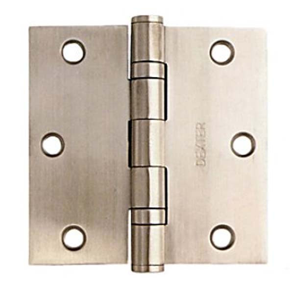 BISAGRA ARQ NIQUEL SATINADO 3.5 X 3.5 (C/BALERO)(PUERTA 50kg) DEXTER 7223
