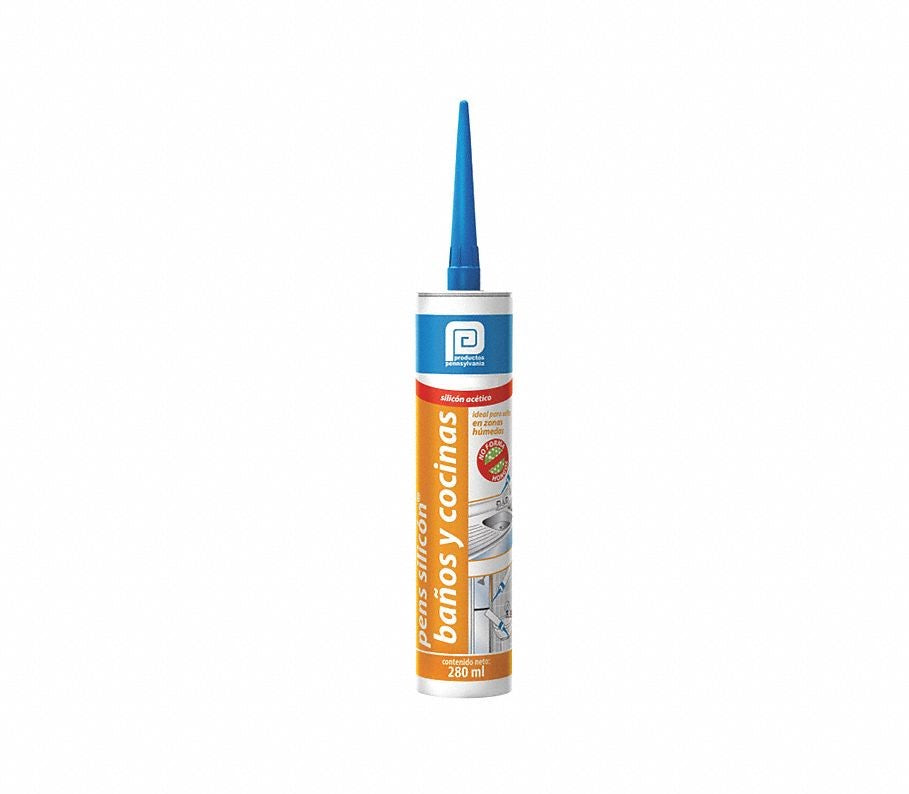 SILICON BAÑOS Y COCINAS (BLANCO) 280ml PENNSYLVANIA SSI4B36