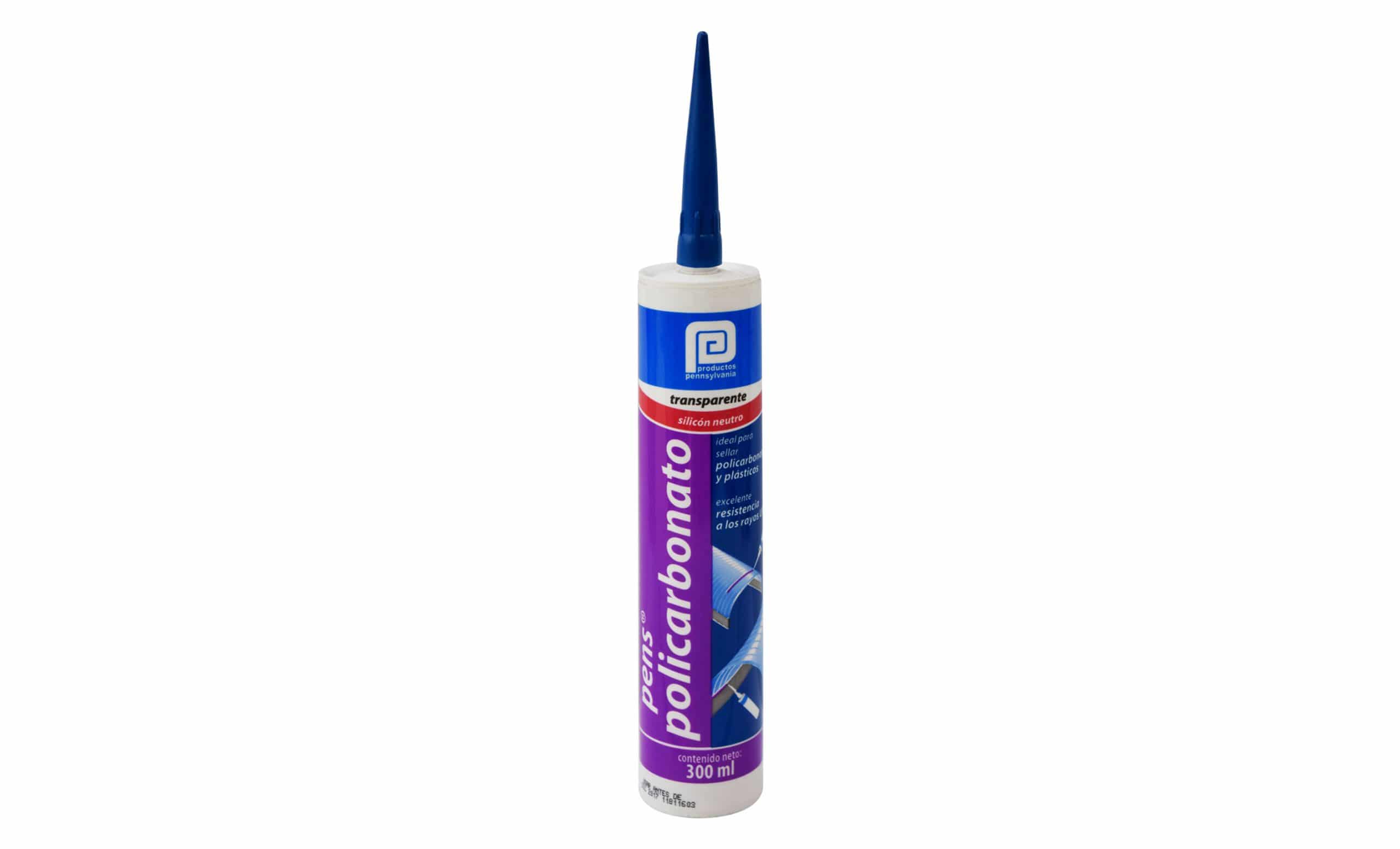 SILICON POLICARBONATO NEUTRO (TRANSPARENTE) 300ml PENNSYLVANIA SSI10T30