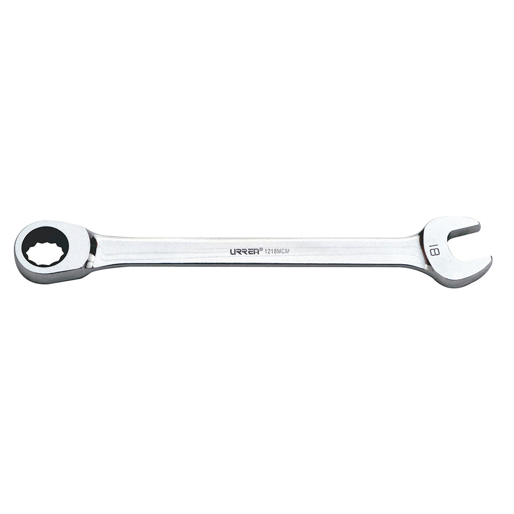 LLAVE COMBINADA DE MATRACA 18 MM URREA 1218MCM