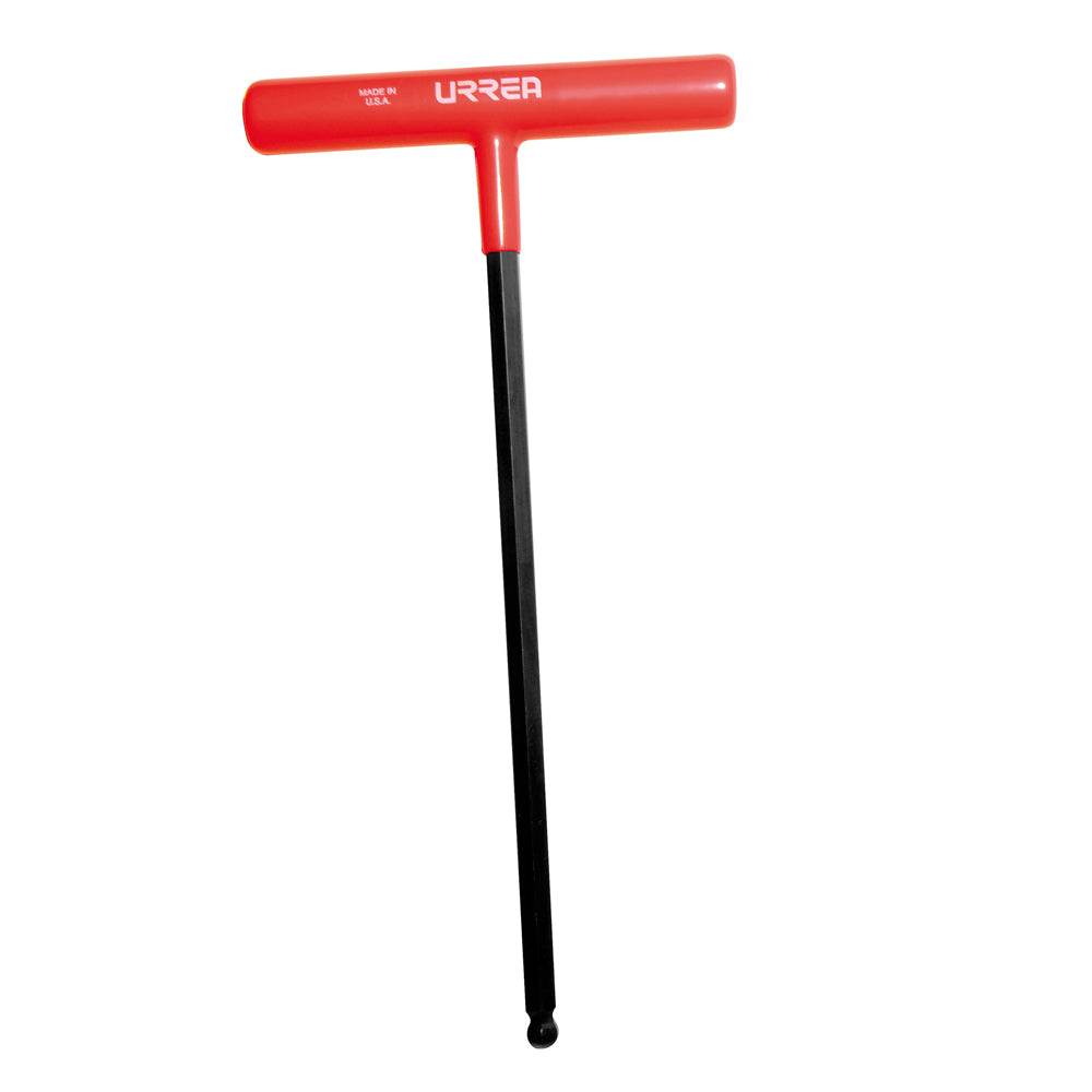 LLAVE HEXAGONAL "T" ERGONOMICA PUNTA DE BOLA DE 9" X 5/32" URREA 46410LBGP