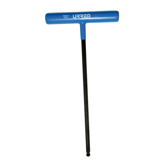 LLAVE HEXAGONAL "T" ERGONOMICA PUNTA DE BOLA DE 9" X 7 MM URREA 46519LBGP