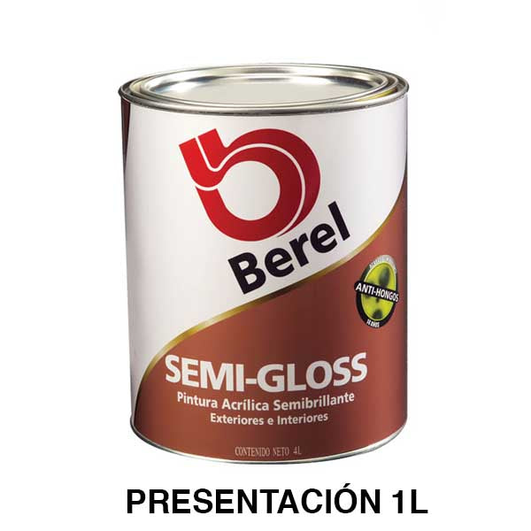 SEMIGLOSS-PINT. ACRIL. SEMI-BTE. BCO 1LT 002001-4
