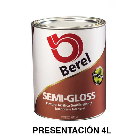 SEMIGLOSS PINTURA ACRILICA SEMI-BRILLANTE BLANCO 4LT 002001-5