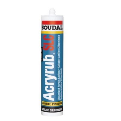 ACRYRUB SILICON SLC NEGRO 310ML PINTABLE SOUDAL 174885/173012