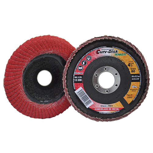 DISCO LAMINADO 4-1/2  GRANO 80 CURV-DISK AUSTROMEX 2901