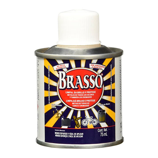 BRASSO LIQUIDO LIMPIAMETALES (COBRE NIQUEL BRONCE Y OTROS METALES) BOTE 75ml