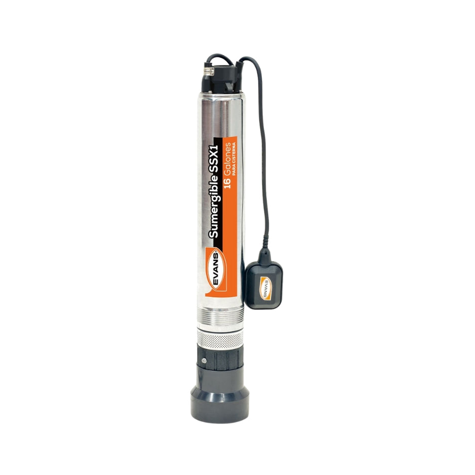 BOMBA MULTIETAPAS SUMERGIBLE 1 HP 115V 1F EVANS SSX1ME100F2C-F