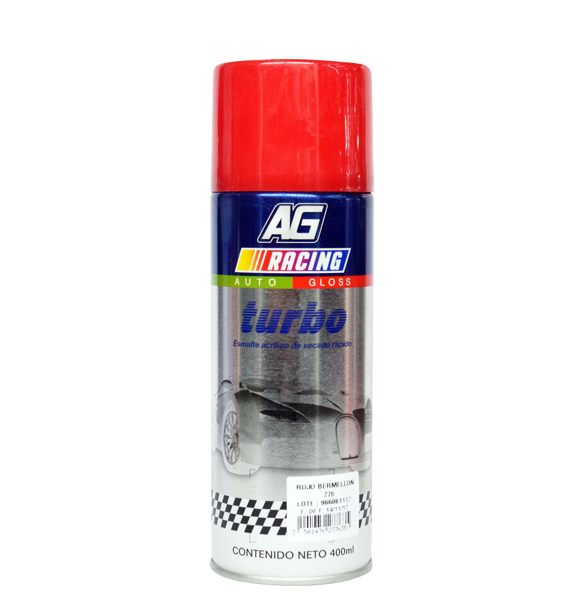 ESMALTE AEROSOL ROJO BERMELLON 400ml TURBO 776