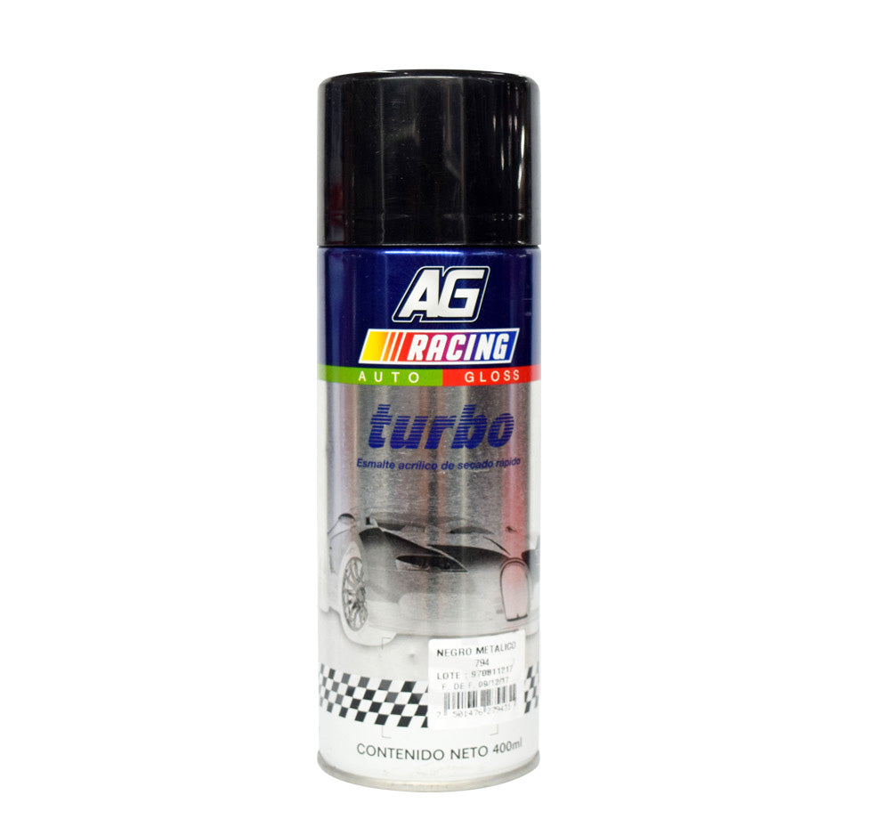 ESMALTE AEROSOL NEGRO METALICO 400ml TURBO 794