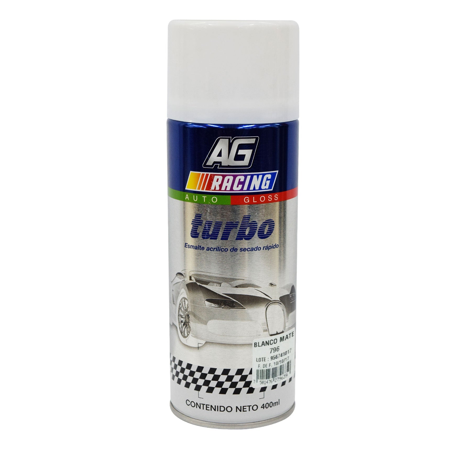 ESMALTE AEROSOL BLANCO MATE 400ml TURBO 796