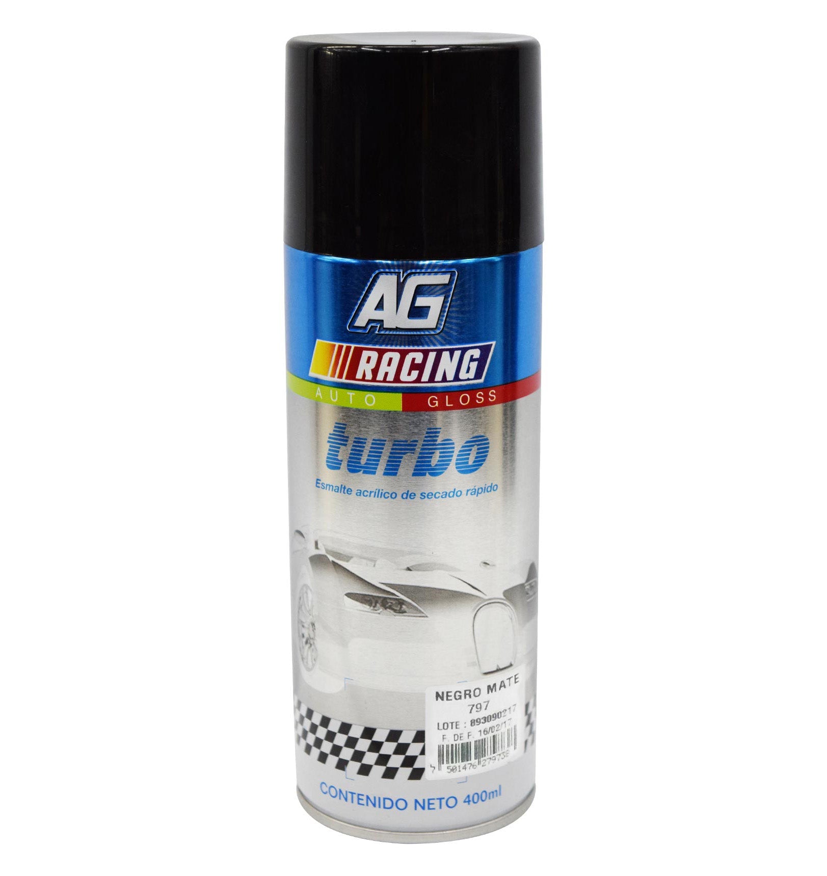 ESMALTE AEROSOL NEGRO MATE 400ml TURBO 797