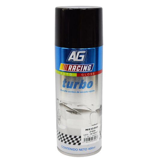ESMALTE AEROSOL NEGRO (BRILLANTE) 400ml TURBO 799