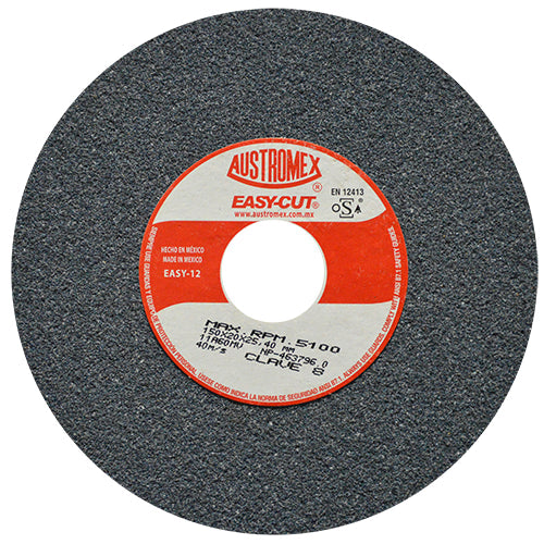 RUEDA ABRASIVA 6'' X 3/4 X 1'' GRADO 60 MEDIO USO GENERAL EASY CUT AUSTROMEX 8