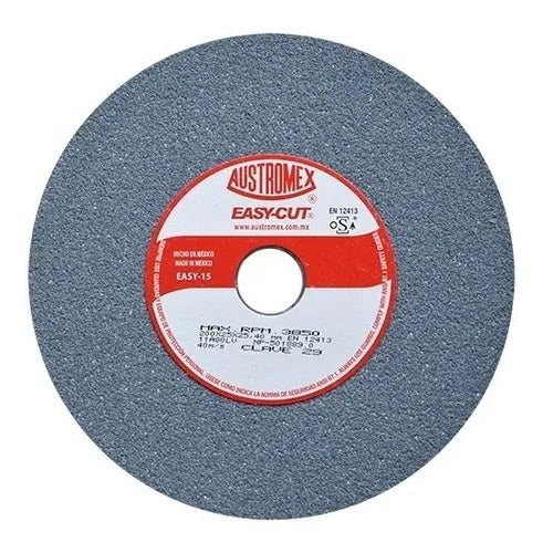 RUEDA ABRASIVA 8'' X 1'' X 1''  GRADO 80 FINO USO GENERAL EASY -CUT AUSTROMEX 29