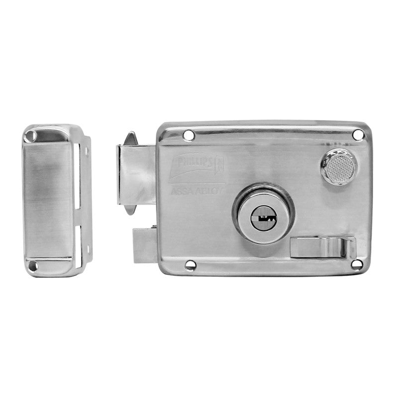CERRADURA SOBREPONER CLASICA (IZQ) SEGURIDAD ACERO INOX PHILLIPS HS-4000-AS 6 I AI