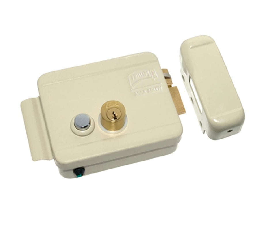 CERRADURA ELECTRICA CON BOTON DERECHA BEIGE PHILLIPS 321 DCB/ 3410
